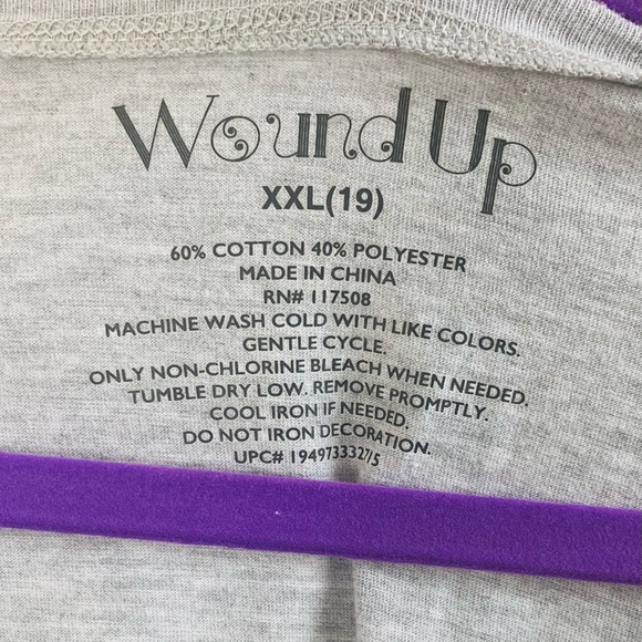 Wound Up “So Tired Of Being Tired Women’s Gray T-Shirt XXL - Picture 3 of 5